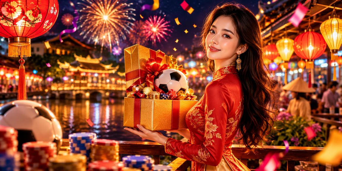 Không khí chợ đêm Huế với người dùng theo dõi kết quả xổ số và cá cược trên điện thoại